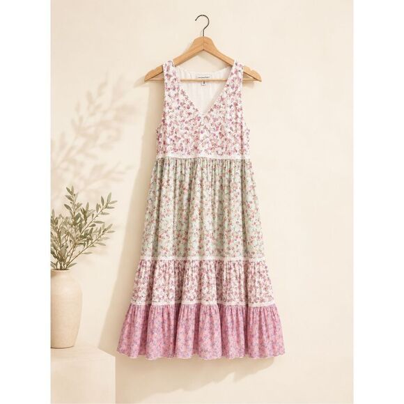 LoveShackFancy Dresses & Skirts - LoveShackFancy x Target Floral Tiered Maxi Dress XS Cottagecore Prairie Romantic